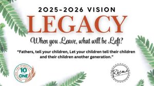 Legacy slide with writing and scriptures