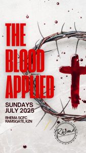 The blood applied