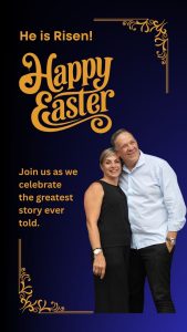 Happy Easter message from Ps Larry and Mandy
